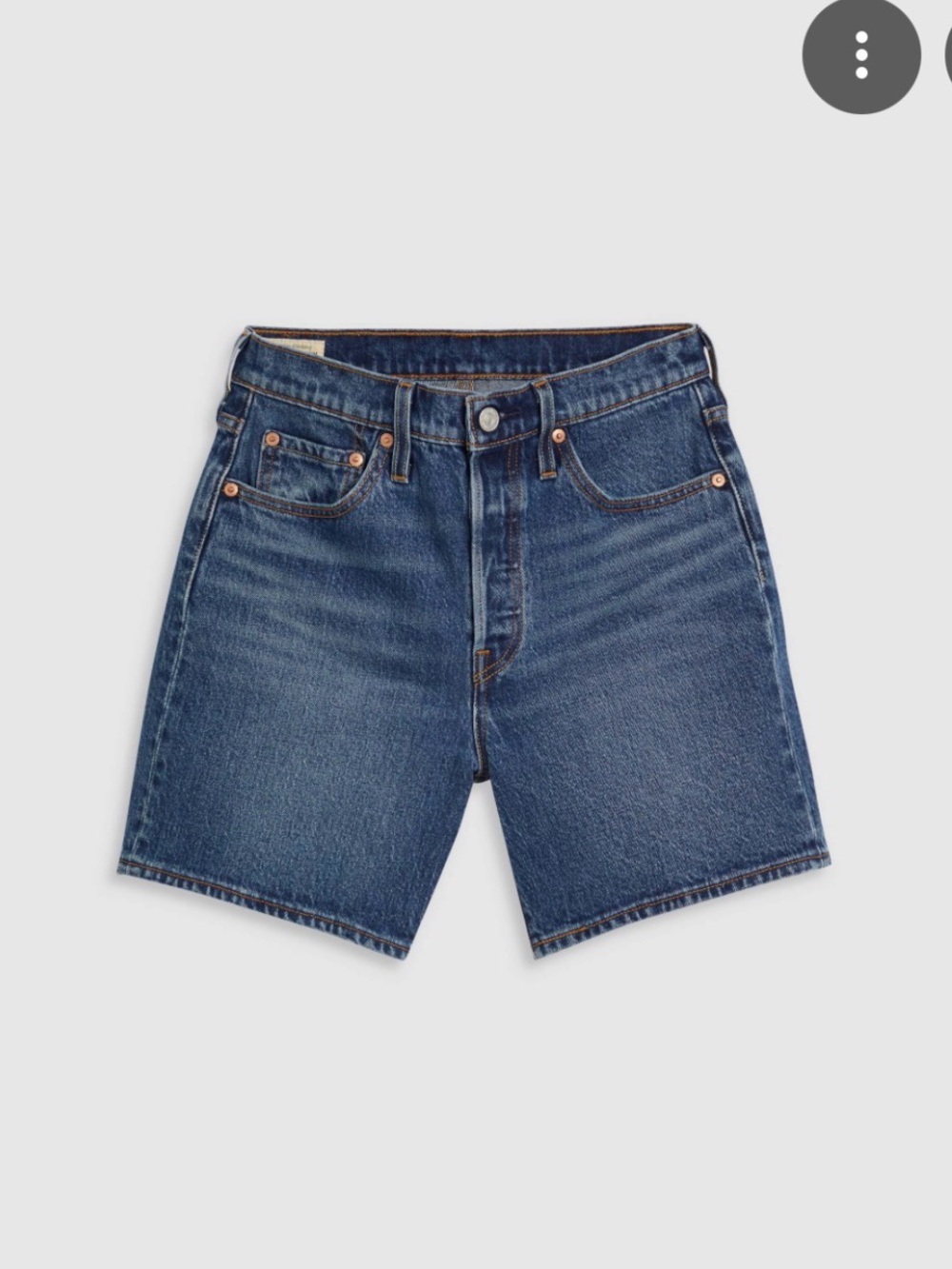 Levi’s Premium 501 Denim Shorts Women’s W24 Medium Wash Button Fly Excellent